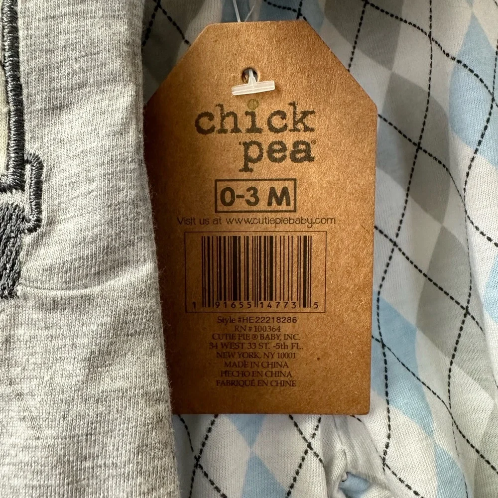 NWT Chick Pea Boys Three-Piece Matching Set (Size 0-3 Months)